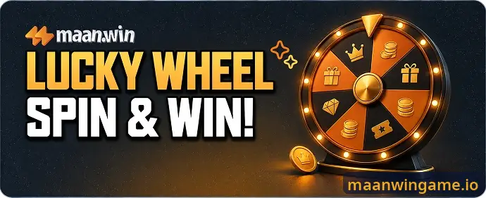 Maanwin Lucky Wheel Spin and Win promotion banner